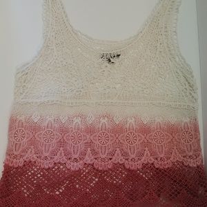 Crochet Ombre tank top